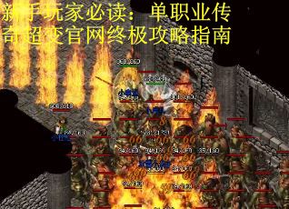 新手玩家必读：单职业传奇超变官网终极攻略指南