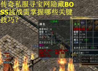 传奇私服寻宝网隐藏BOSS挑战需掌握哪些关键技巧? 传奇私服寻宝网隐藏BOSS挑战需掌握哪些关键技巧?