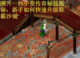 刚开一秒中变传奇秘技揭秘：新手如何快速升级称霸沙城