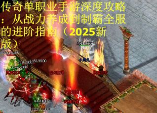 传奇单职业手游深度攻略：从战力养成到制霸全服的进阶指南（2025新版）