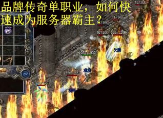 品牌传奇单职业，如何快速成为服务器霸主？