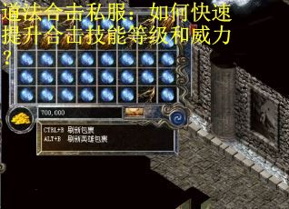 道法合击私服:如何快速提升合击技能等级和威力? 道法合击私服:如何快速提升合击技能等级和威力?